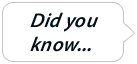 Did you know...