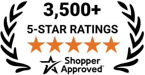 5 Star Excellence award from Shopper Approved for collecting at least 100 5 star reviews