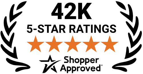 5 Star Excellence award from Shopper Approved for collecting at least 100 5 star reviews