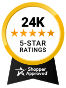 5 Star Excellence award from Shopper Approved for collecting at least 100 5 star reviews