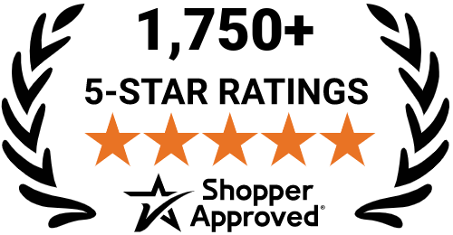 5 Star Excellence award from Shopper Approved for collecting at least 100 5 star reviews