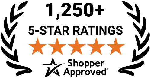 5 Star Excellence award from Shopper Approved for collecting at least 100 5 star reviews