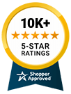 5 Star Excellence award from Shopper Approved for collecting at least 100 5 star reviews