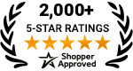 5 Star Excellence award from Shopper Approved for collecting at least 100 5 star reviews