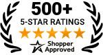 5 Star Excellence award from Shopper Approved for collecting at least 100 5 star reviews