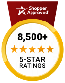 5 Star Excellence award from Shopper Approved for collecting at least 100 5 star reviews