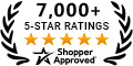 5 Star Excellence award from Shopper Approved for collecting at least 100 5 star reviews