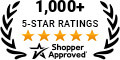 5 Star Excellence award from Shopper Approved for collecting at least 100 5 star reviews