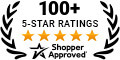 5 Star Excellence award from Shopper Approved for collecting at least 100 5 star reviews