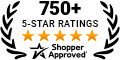 5 Star Excellence award from Shopper Approved for collecting at least 100 5 star reviews