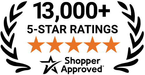 5 Star Excellence award from Shopper Approved for collecting at least 100 5 star reviews