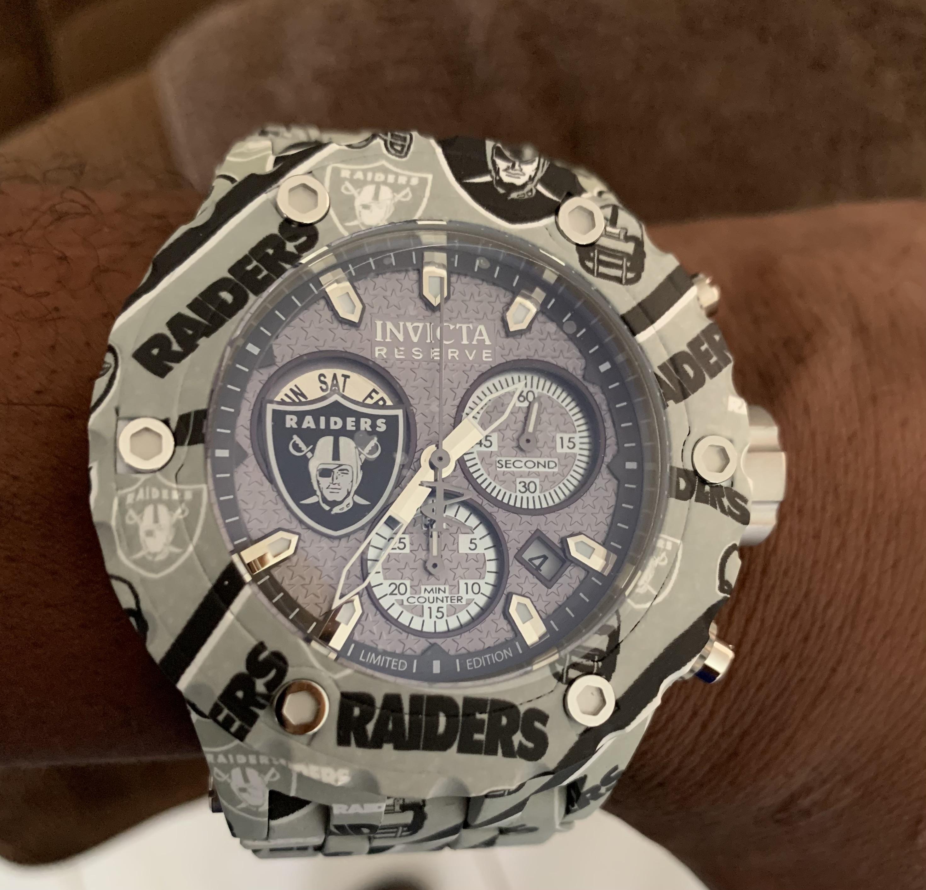 Invicta NFL Las Vegas Raiders Chronograph Quartz Mens Watch 35810