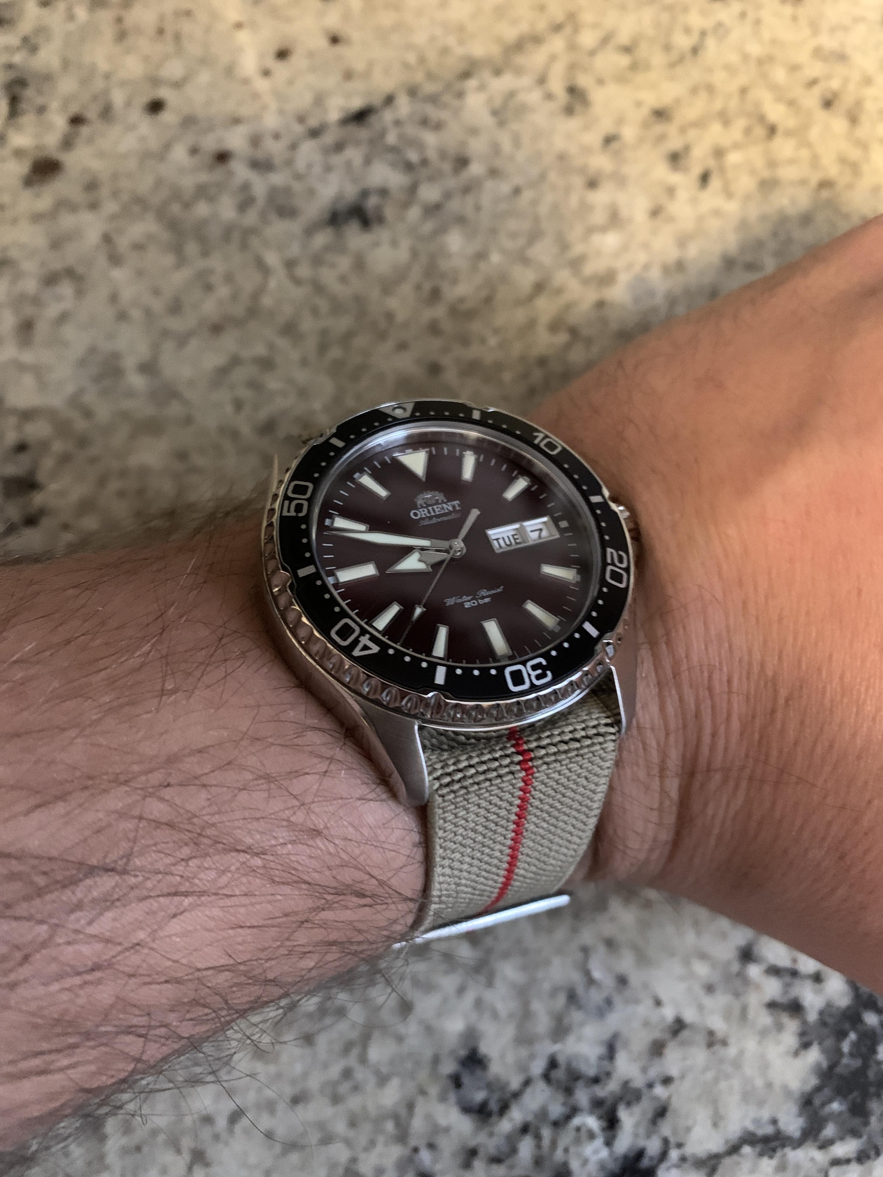 FS : Orient Kamasu Red Dial Automatic Dive Watch with Sapphire