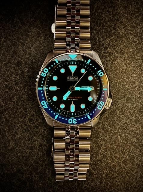 Seiko skx batman on sale bezel