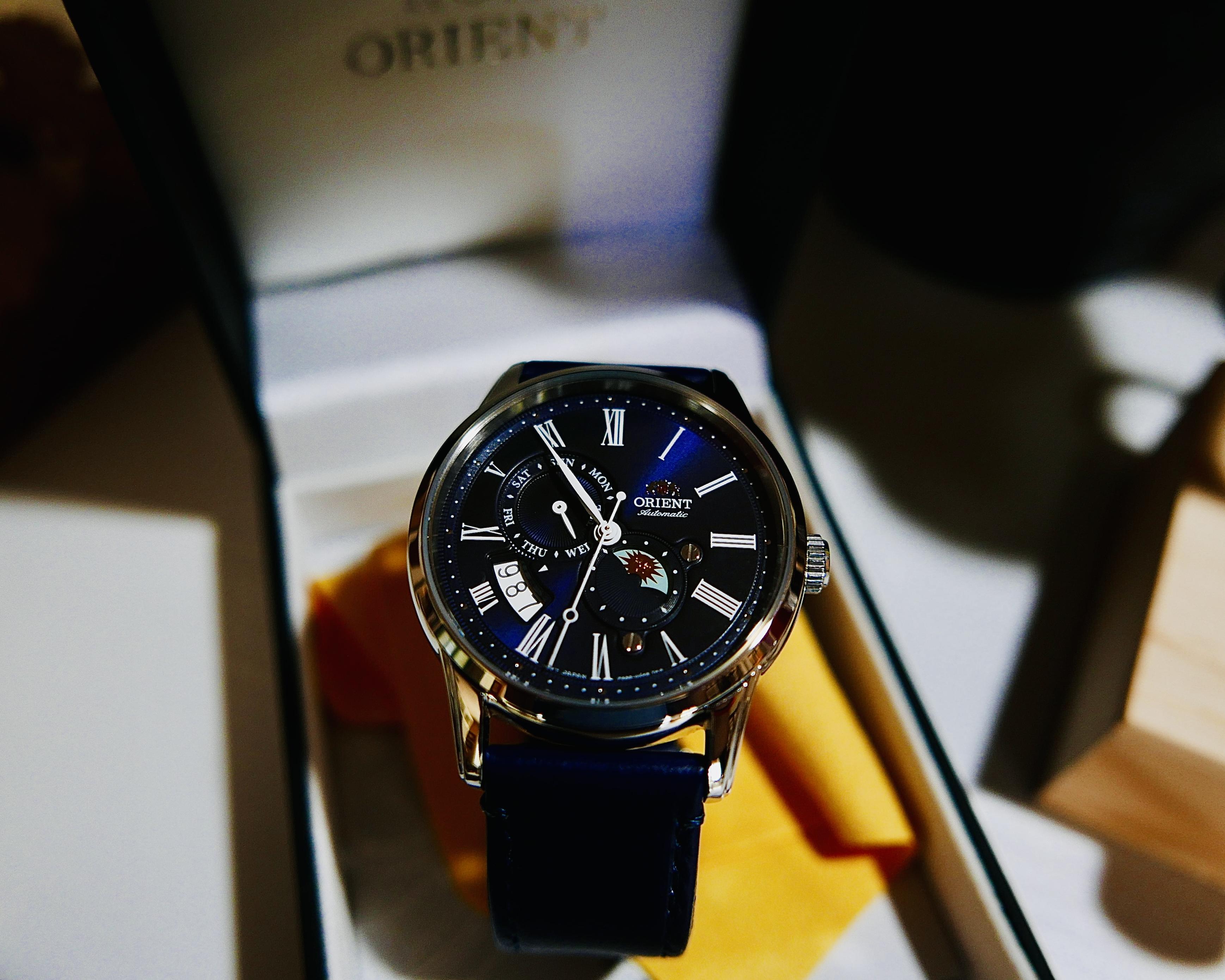 Orient sun hotsell and moon blue