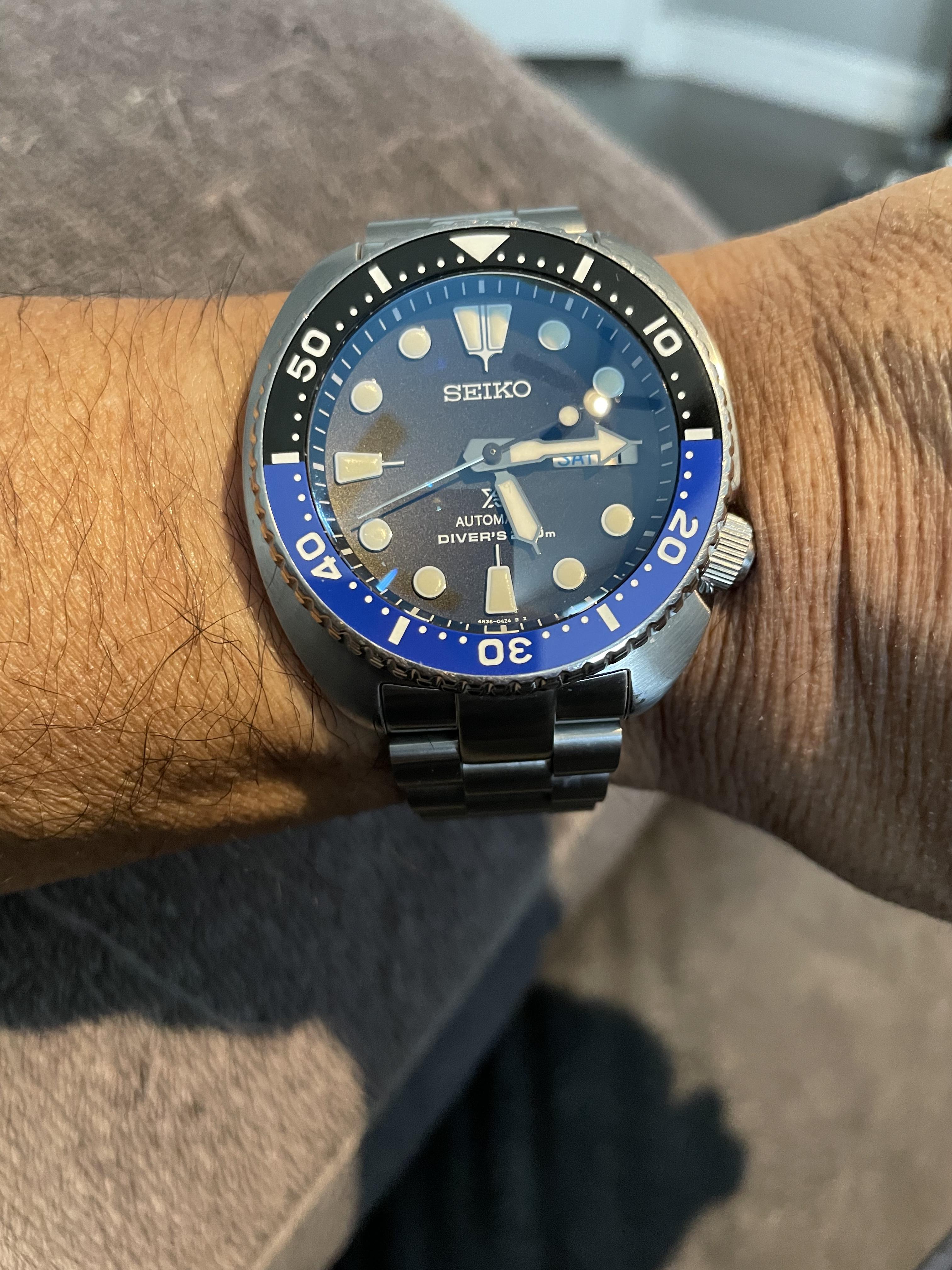 Seiko turtle outlet batman review