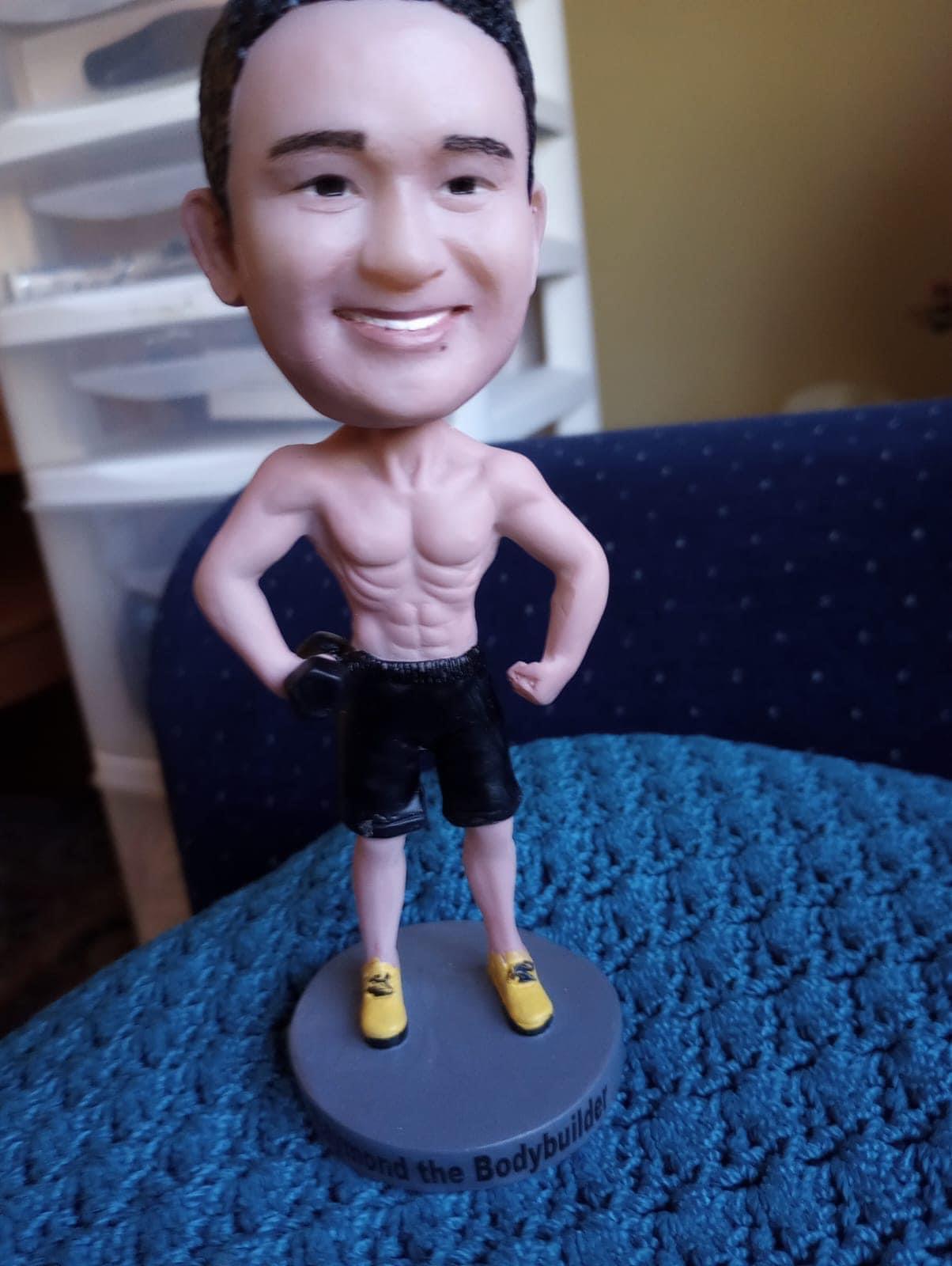 Custom Bodybuilding Bobblehead Fitness Man Gifts - $69.90 @ Dolls2u -  Bobbleheads Sculpted From Your Photos